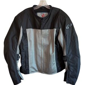 JOE ROCKET Phoenix Mesh Motorcycle Jacket Armor Black Grey Riding Gear M